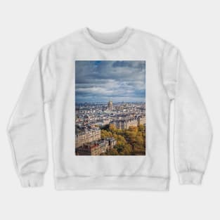 Autumn parisian cityscape Crewneck Sweatshirt